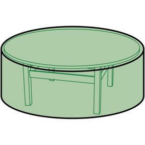 Greena Patio Table Set Cover - Oval Medium - L208cm x W191cm x H95cm - Green