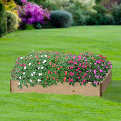 Greena Rectangular Raised Bed 15 cm High, 60 x 90cm