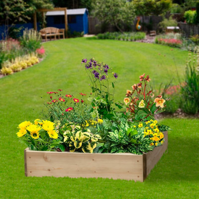 Greena Square Raised Bed 15 cm High, 60 x 60cm