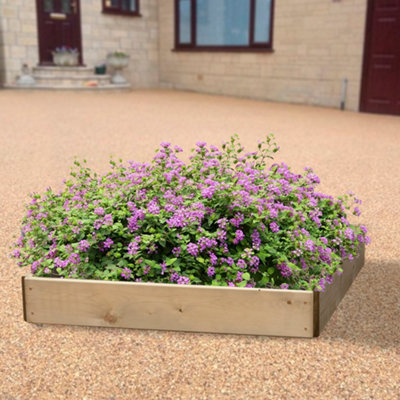 Greena Square Raised Bed 15 cm High, 90 x 90cm