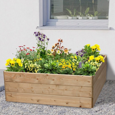 Greena Square Raised Bed 45 cm High, 120 x 120cm