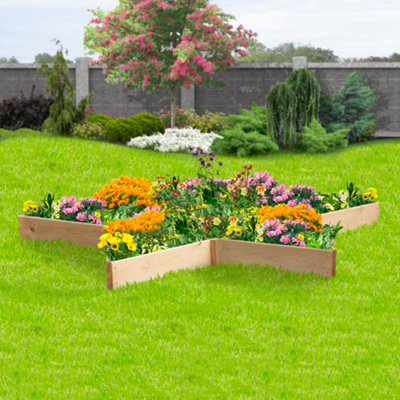 Greena Star Shaped Raised Bed 60cm each side, 15cm High