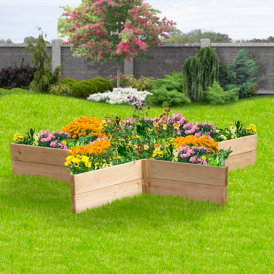 Greena Star Shaped Raised Bed 60cm each side, 30cm High