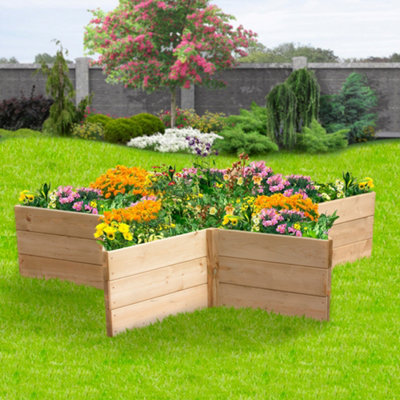 Greena Star Shaped Raised Bed 60cm each side, 45cm High