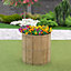 Greena Timber Barrel Planter 60cm