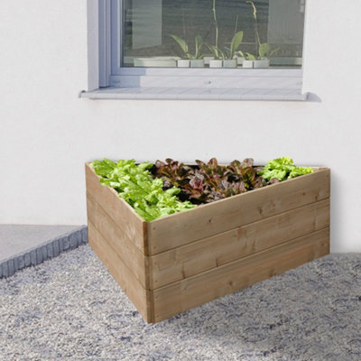 Greena Triangular Raised Bed 45 cm High, 120cm each side