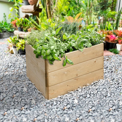 Greena Triangular Raised Bed 45 cm High, 90cm each side