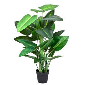 GreenBrokers Artificial Real Touch Calla Lily Tree in Black Pot (130cm)