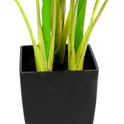GreenBrokers Artificial Real Touch Pothos Plant in Black Pot(75cm)