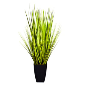 GreenBrokers Decorative Grass Plant in Black Planter 90cm/3ft