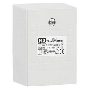 Greenbrook DAT01A-C Kingshield Bell / Chime Transformer AC 4/8/12V AC