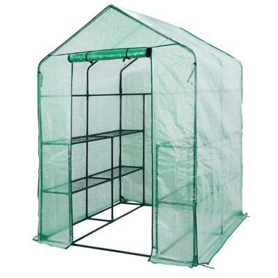 Greenhouse 8 shelf With PE Cover 23034