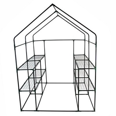 Greenhouse 8 shelf With PE Cover 23034 - 8