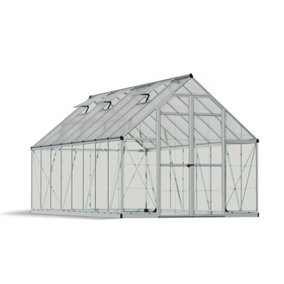 Greenhouse Balance 8 x 16 Extended - Polycarbonate - L487 x W244 x H229 cm - Silver