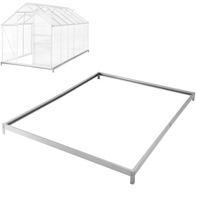 Greenhouse Base - galvanised steel foundation - 375 x 190 x 12 cm