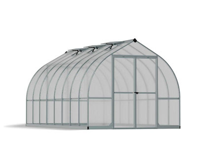 Greenhouse Bella Kit 8 x 16 Feet - Polycarbonate - L483.9 x W244 x H219 cm - Silver