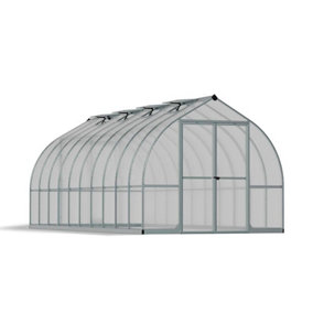 Greenhouse Bella Kit 8 x 20 Feet - Polycarbonate - L603.9 x W244 x H219 cm - Silver