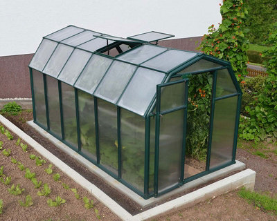 Greenhouse Ecogrow 6 x 12 - Polycarbonate - L383 x W204 x H198 cm
