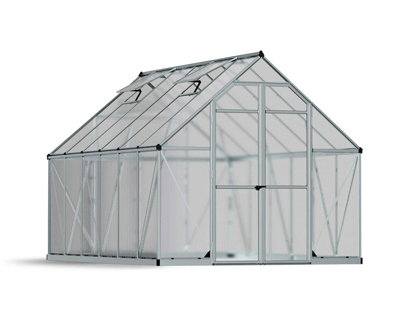 Greenhouse Essence 8 x 12 - Polycarbonate - L367 x W244 x H229 cm - Silver