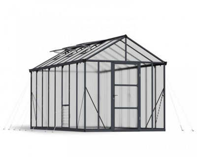 Greenhouse Glory 8 x 16 - Polycarbonate - L484 x W253 x H268.5 cm - Grey