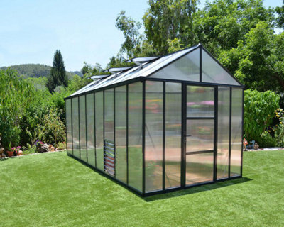Greenhouse Glory 8 x 16 - Polycarbonate - L484 x W253 x H268.5 cm - Grey - 3
