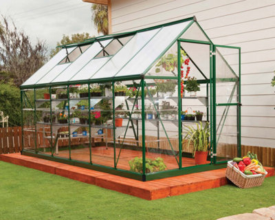 Greenhouse Hybrid 6 x 14 - Polycarbonate - L426 x W185 x H208 cm - Green - 3
