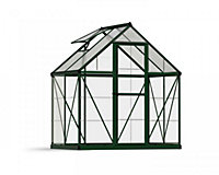 Greenhouse Hybrid 6 x 4 - Polycarbonate - L126 x W185 x H208 cm - Green