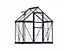 Greenhouse Hybrid 6 x 4 - Polycarbonate - L126 x W185 x H208 cm - Grey