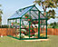 Greenhouse Hybrid 6 x 8 - Polycarbonate - L247 x W185 x H208 cm - Green