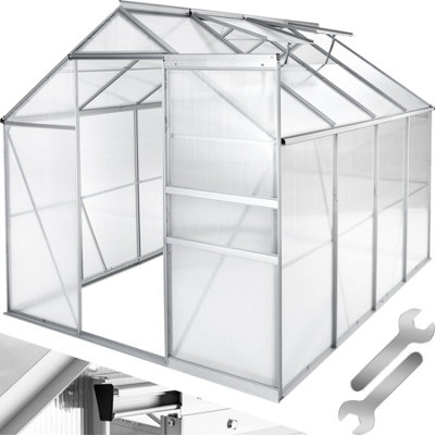 Greenhouse in aluminium & polycarbonate - transparent