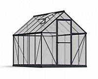 Greenhouse Mythos 6 x 10 - Polycarbonate - L306 x W185 x H208 cm - Grey