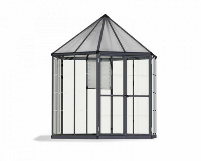 Greenhouse Oasis Hexagonal 8 Feet Polycarbonate L247.11 x W213