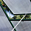 Greenhouse Polycarbonate 6ft x 6ft With Base Green