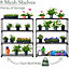 Greenhouse Staging 4 Tier Garden Shelving Plant Stand Rack 107.5cm x 90cm x 30cm