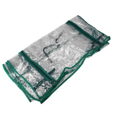Greenhouse with Easy-Fit Frame and Heavy Duty Cover - 3 Shelf - 6