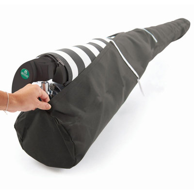 Greenhurst 2.5m Awning Cover Grey Fabric with white manual ties easy to use 250 x 20cm