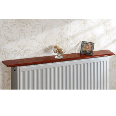 Greenhurst 36" Inch (91cm) Radiator Shelf No drilling required heat reflecting laminated MDF Oak Effect Finish