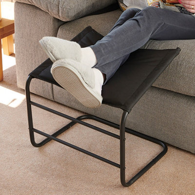 Greenhurst Leg Rest with Black Cover and Black Frame