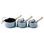 GreenPan CC001595-001 Mayflower Saucepan Set, Aluminium, Sky Blue