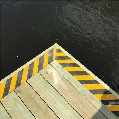 GreenTec Anti Slip GRP Decking Strip 1000mm x 50mm Heavy Duty Pack of 3 ...
