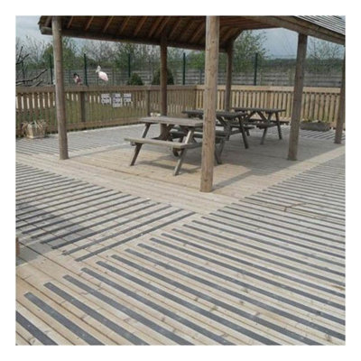 GreenTec Anti Slip GRP Decking Strip 1200mm x 50mm Heavy Duty Pack of 3 ...