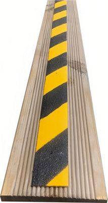 GreenTec Anti Slip GRP Decking Strip 1200mm x 50mm Heavy Duty Pack of 3 ...