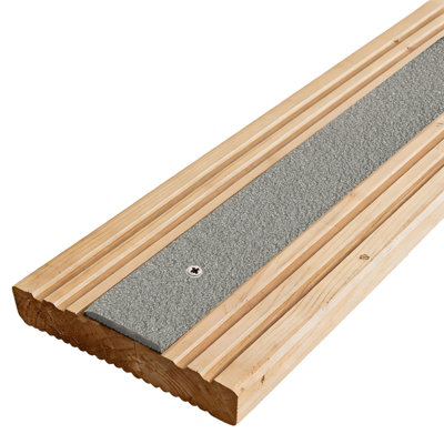 GreenTec Anti Slip GRP Decking Strip 1200mm x 50mm Heavy Duty Pack of 3 ...