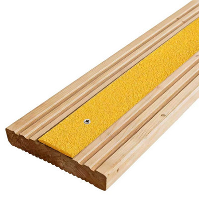 GreenTec GRP Anti Slip Decking Strip 600mm x 50mm Pack of 5 Heavy Duty ...