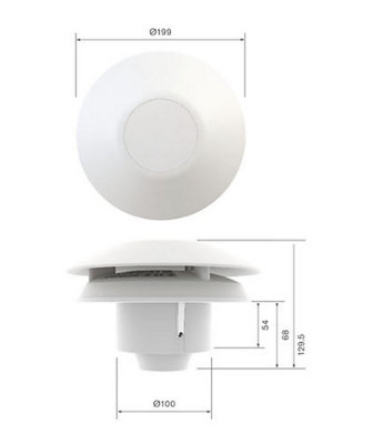 Greenwood Airvac CV2GIP "Any Room" Extractor Fan with Timer/Humidistat ...