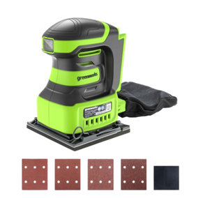 Greenworks Tools 24V Sander with vacuum adaptor (Excludes battery & charger)