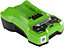 Greenworks Tools G24C Single Port Battery Charger 24V 48W Output Suitable for 24V Greenworks Batteries