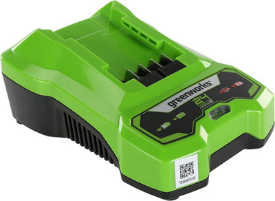 Greenworks Tools G24C Single Port Battery Charger 24V 48W Output Suitable for 24V Greenworks Batteries