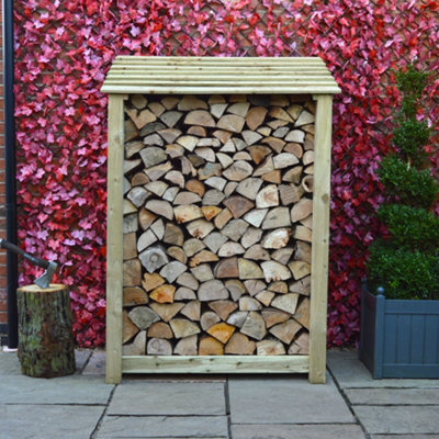 Greetham 100 Natural Versatile Kindling Timber Firewood Storage Log