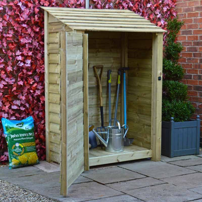 Greetham 6ft Tool Store - L80 x W123 x H181 cm - Light Green